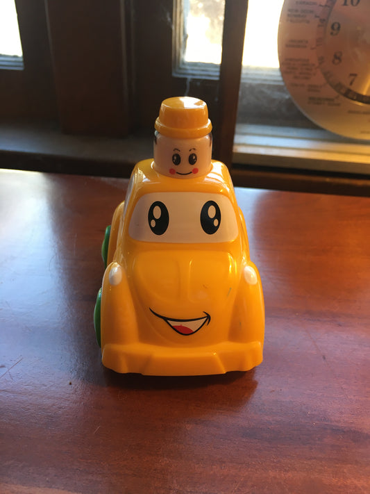 Push down on man - car goes