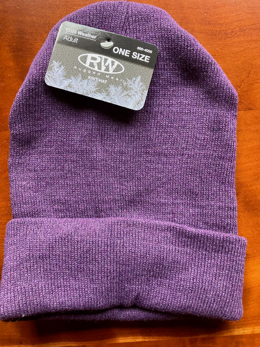 NEW adult one size hat purple