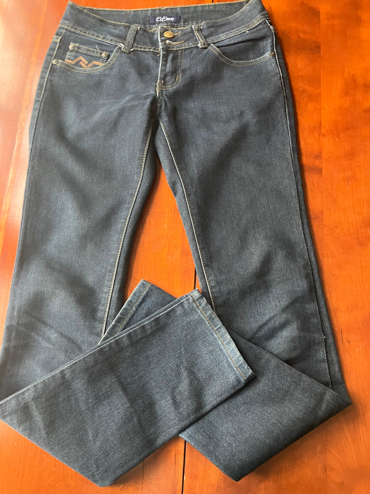 size 1, El Charro 2 buttons dark jeans - size Women - XS (0/2)