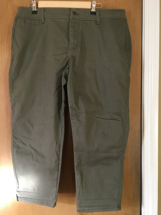 Market & Spruce olive, 2 pockets - size Women - 1X (16/18W)
