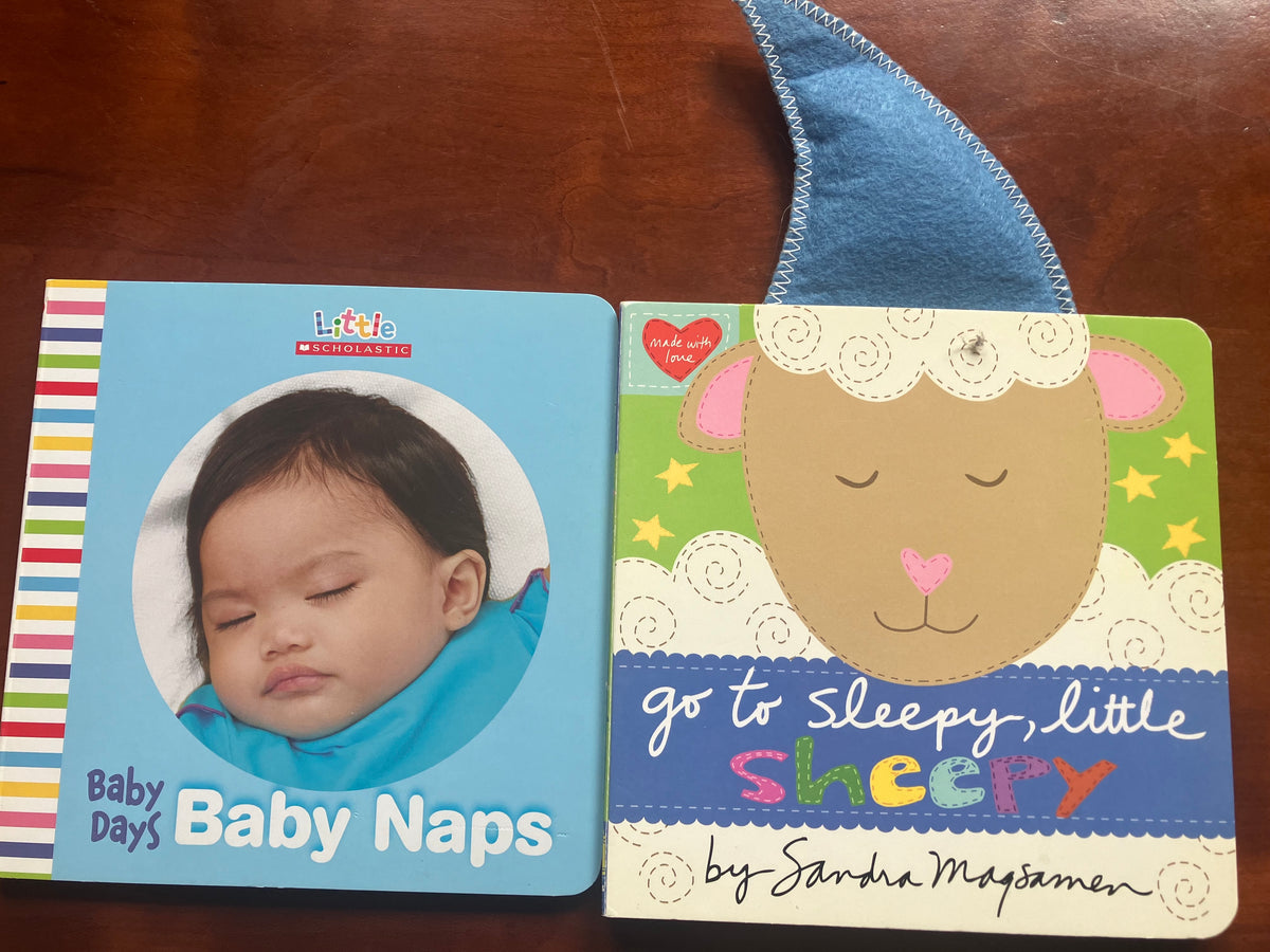 2 board books Baby Naps Go to Sleep Little