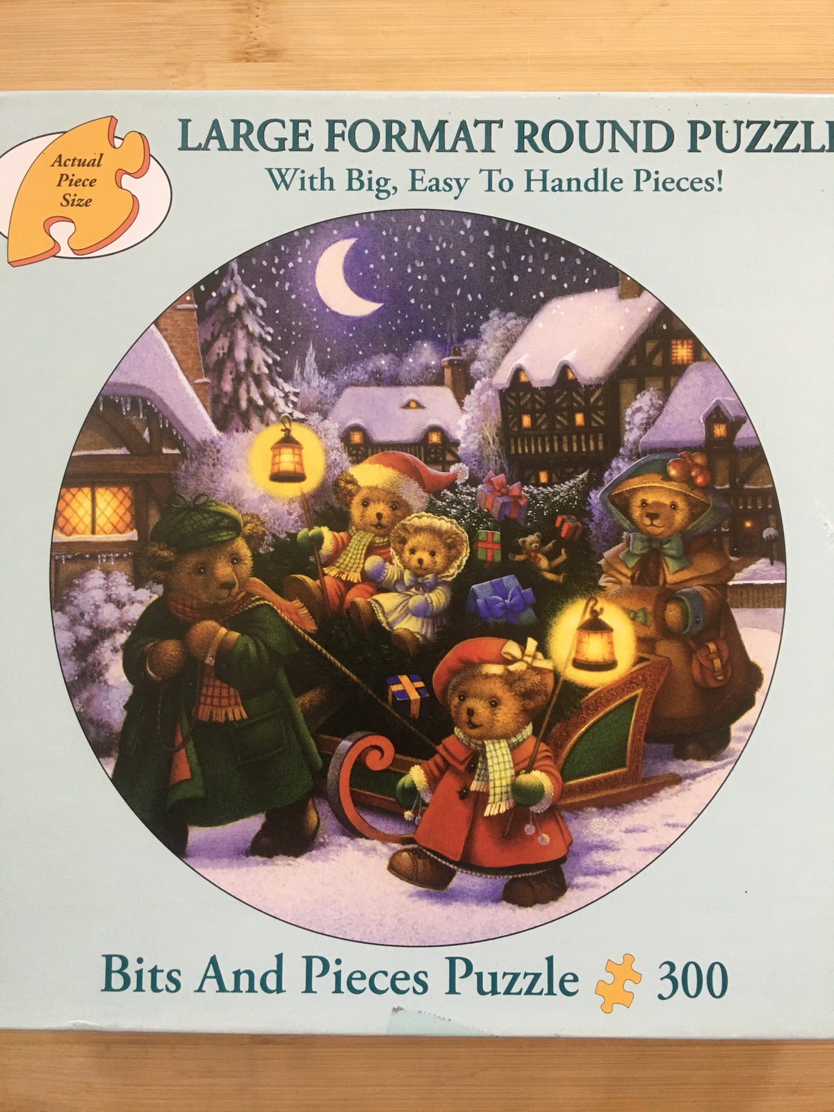 Round, 300, Christmas Bears, Snow, holiday