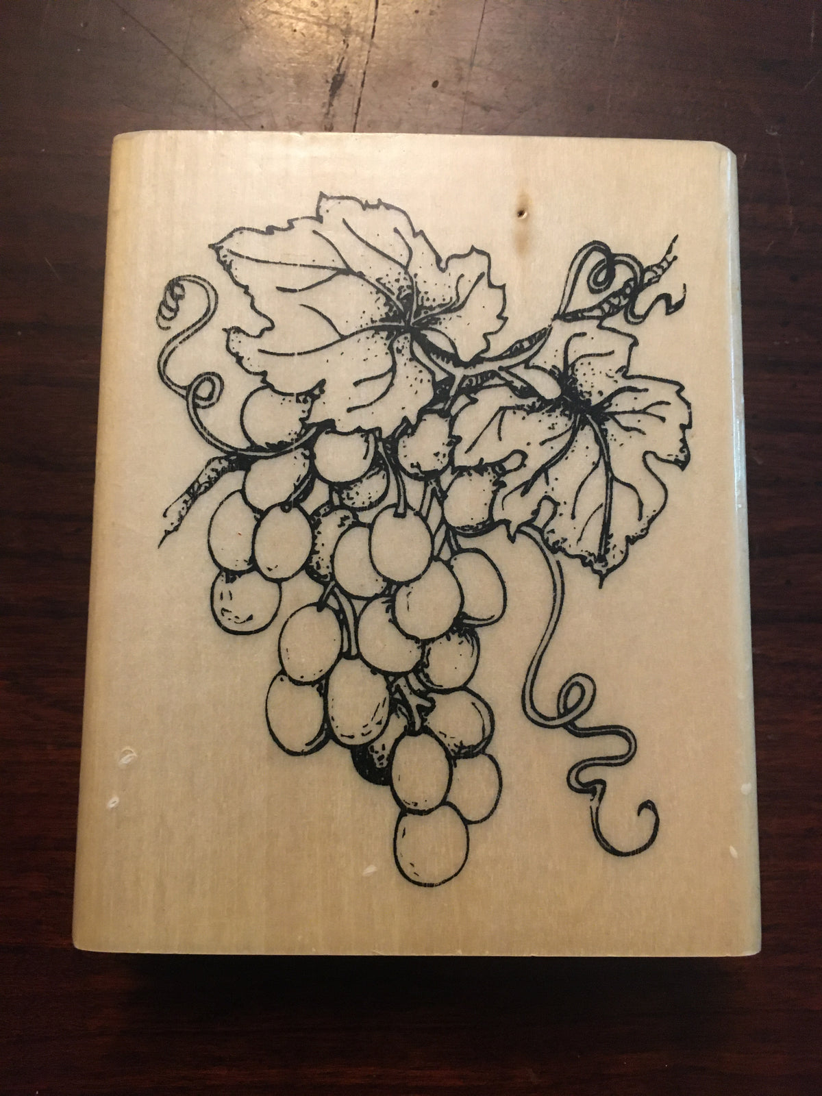 New large grape stamp wooden, size J