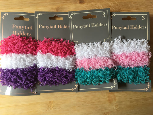 NEW Ponytail holders 4 sets (12 total), teen