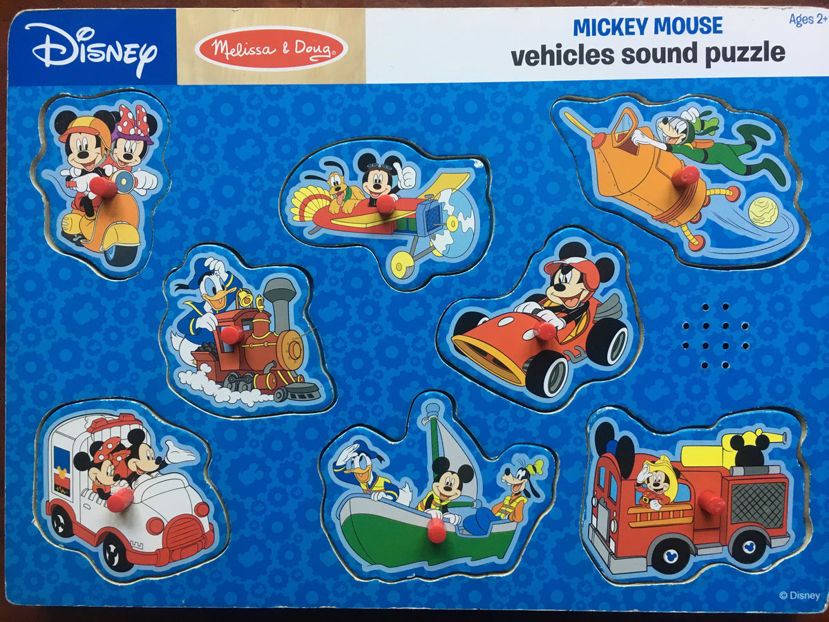 Melissa & Doug, Disney Wooden, vehicles, Mickey
