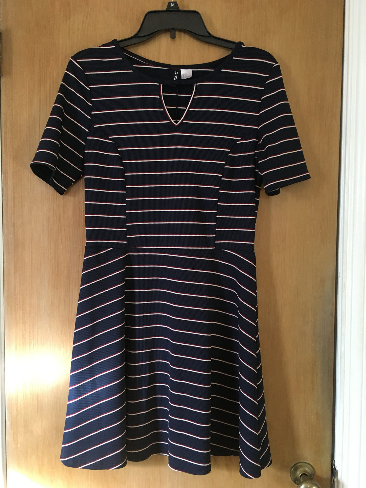 Divided H&M navy, red white stripes - size Women - M (8/10)