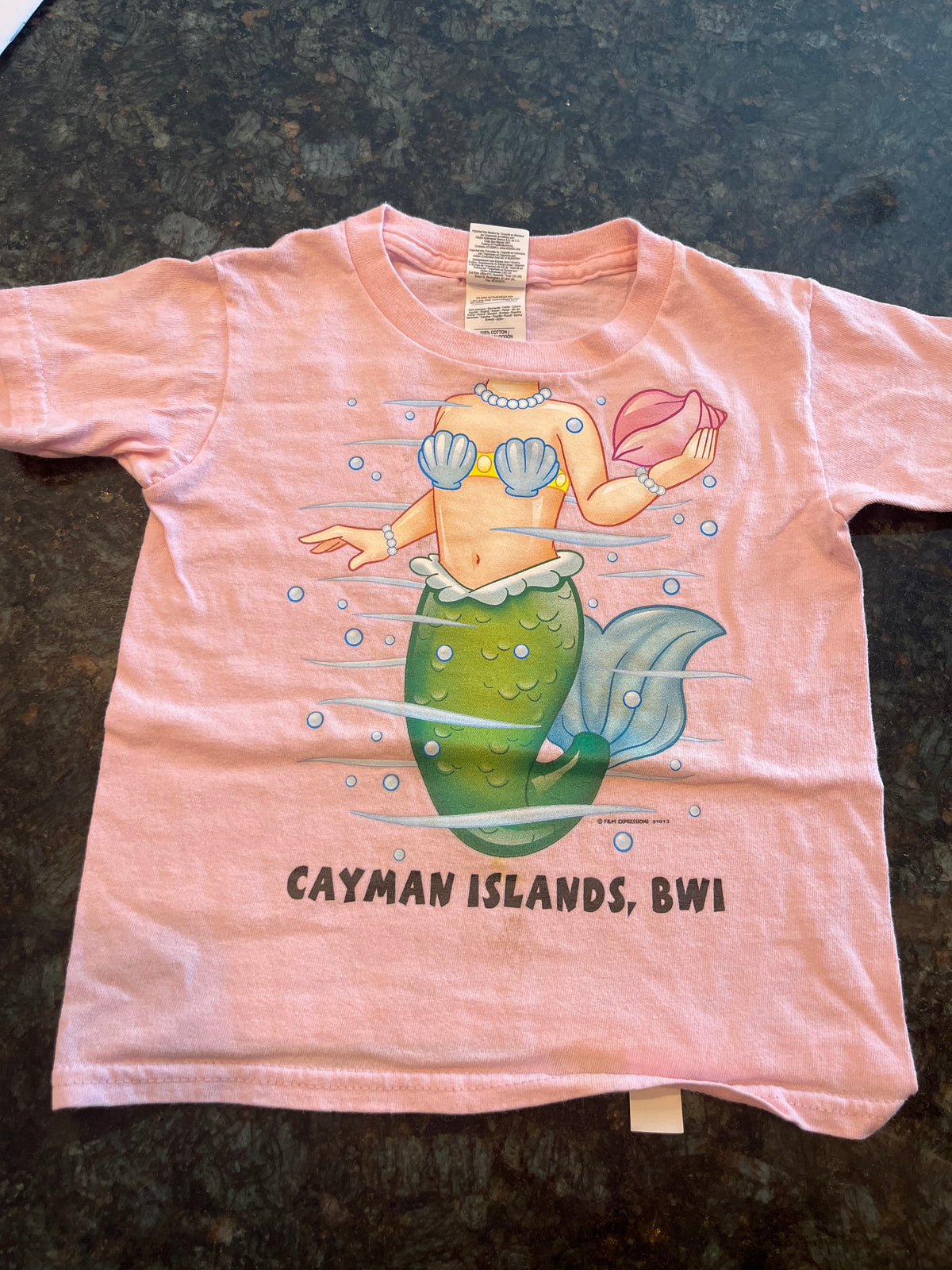 Cayman Islands T-Shirt Mermaid - size Toddler - 4T