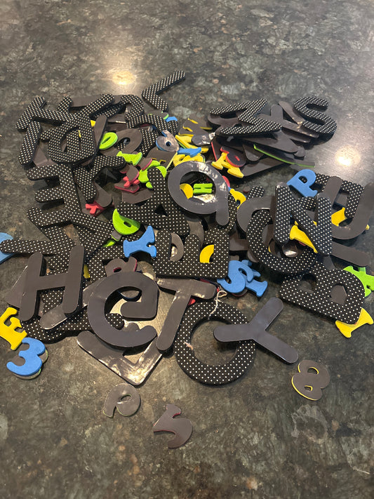 Magnetic letters and Numbers