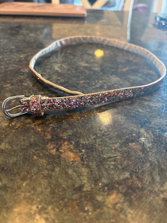 Toddler girls glitter Belt