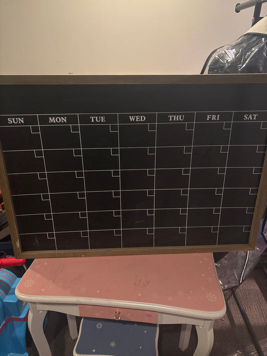 Chalkboard Monthly Calendar