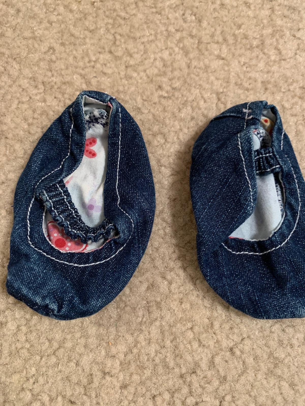 Denim Slippers - size Shoes - Baby 1 / 0-3 mo
