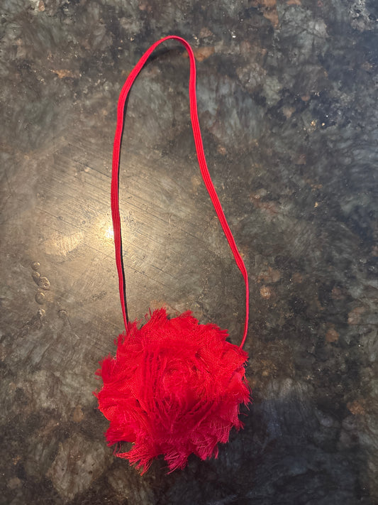 Red head band