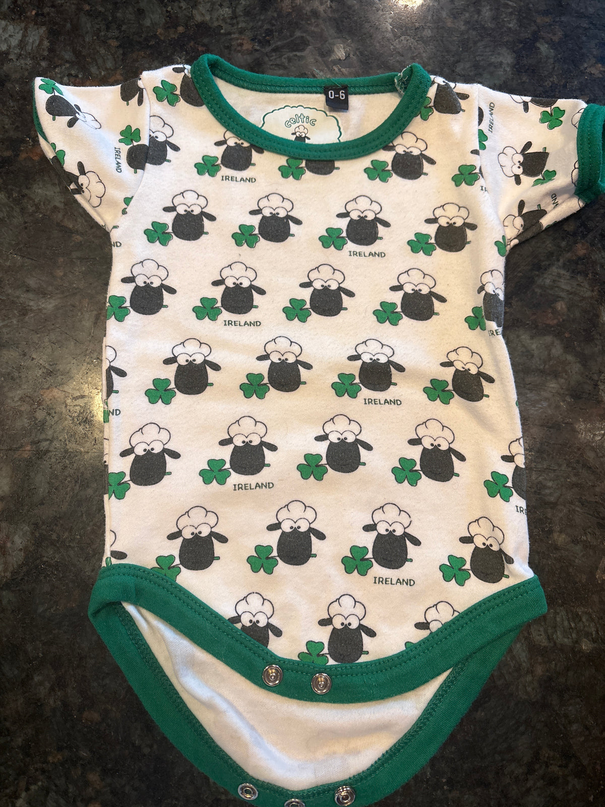 0-6month sheep Ireland onesie - size Month - 0-3 / 3M