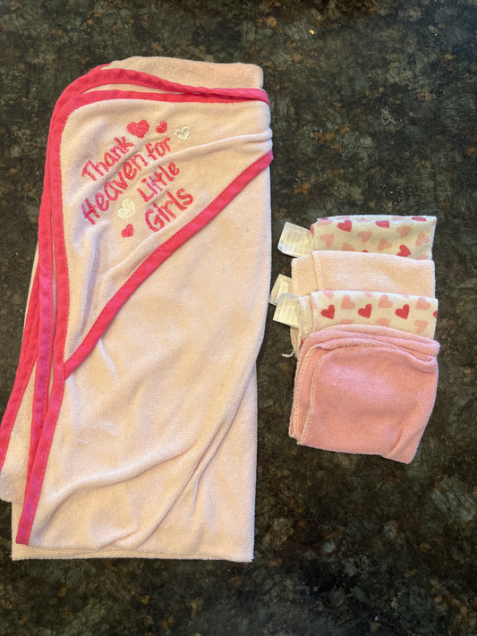 Towel, 4 washcloths