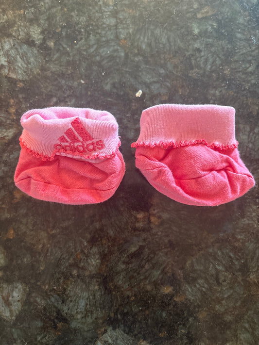 Infant pink booties