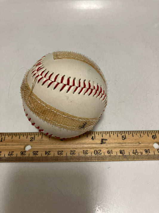 Ball for mitt or paddle That has Velcro on it