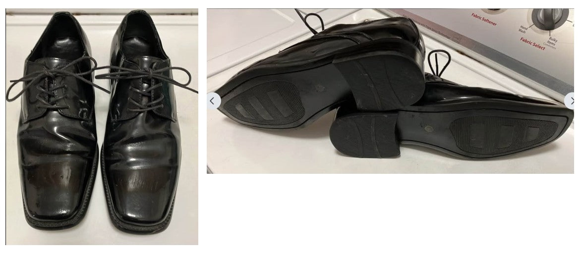 Black patent leather dress shoes (Stafford) - size Shoes - Adult 8