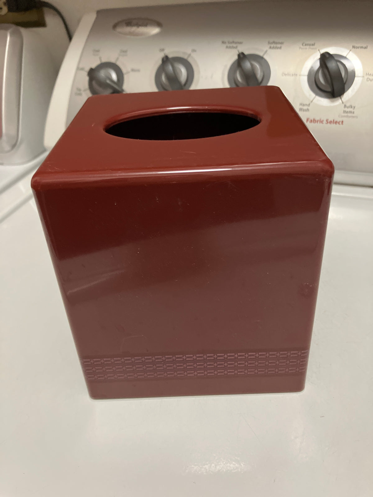 Maroon Kleenex box Bed bath beyond