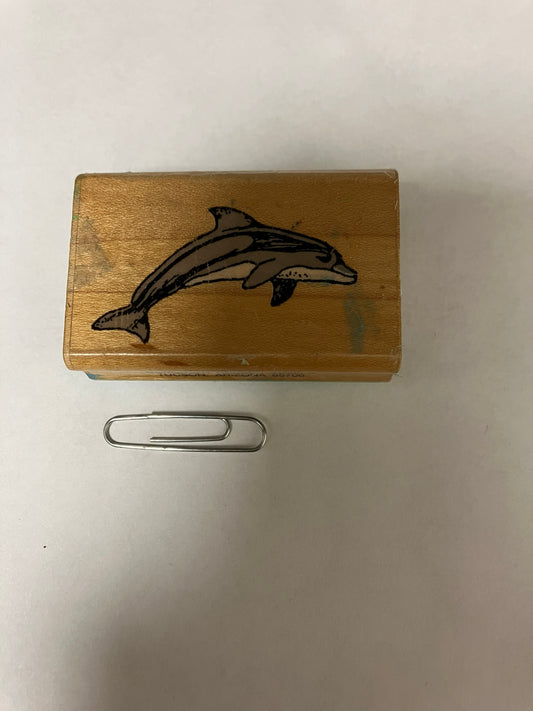 GC Dolphin rubber stamp smaller one