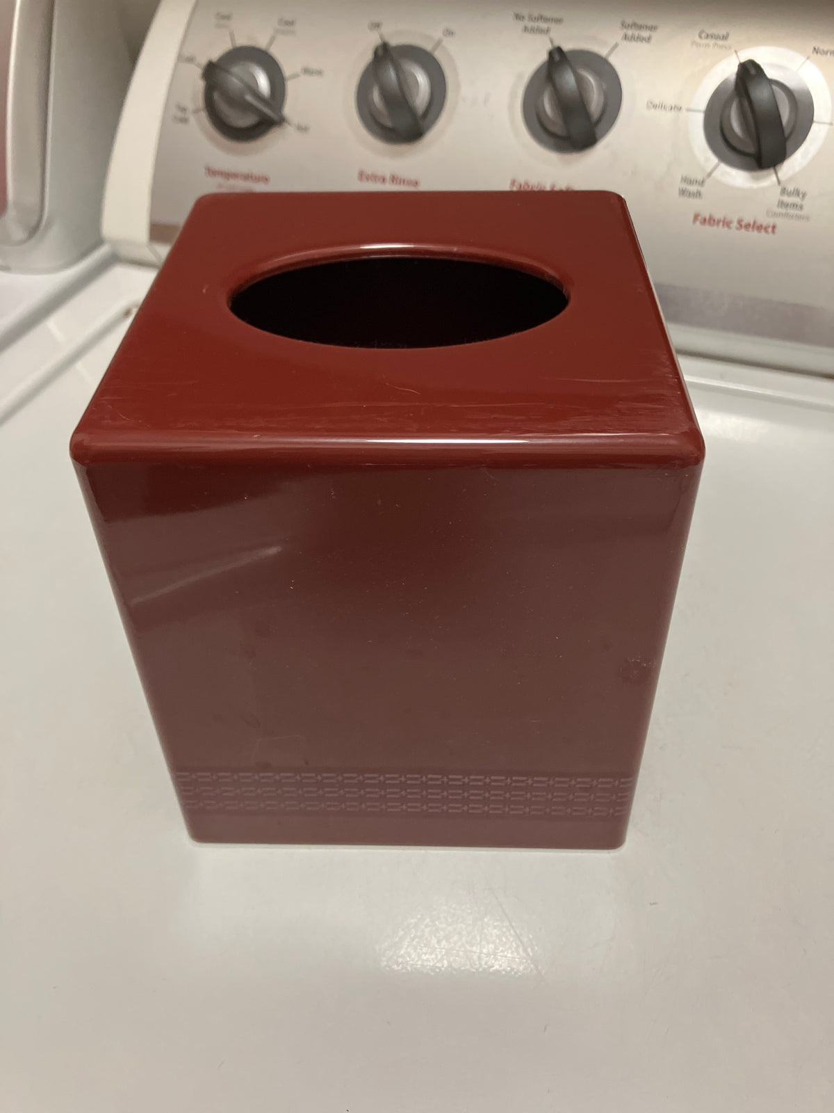 Maroon Kleenex box Bed bath beyond