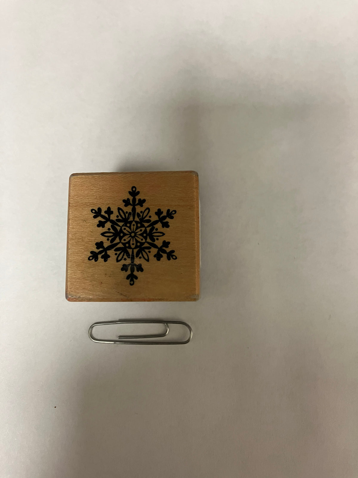 GC Snowflake rubber stamp