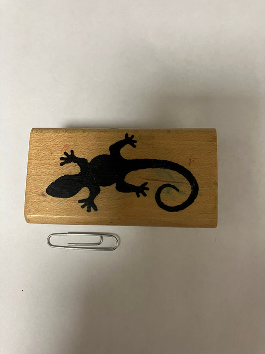 GC Gecko rubber stamp