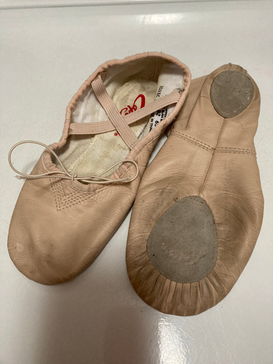 Leather split sole Ballet slipper (Capezio) - size Shoes - Kids 2