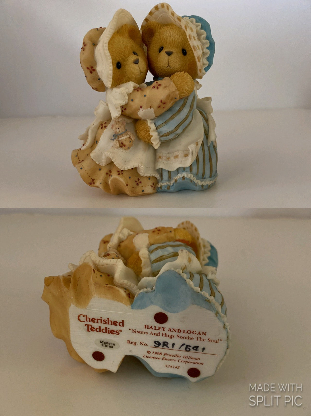Cherished Teddies:Sister & Hugs soothe the soul