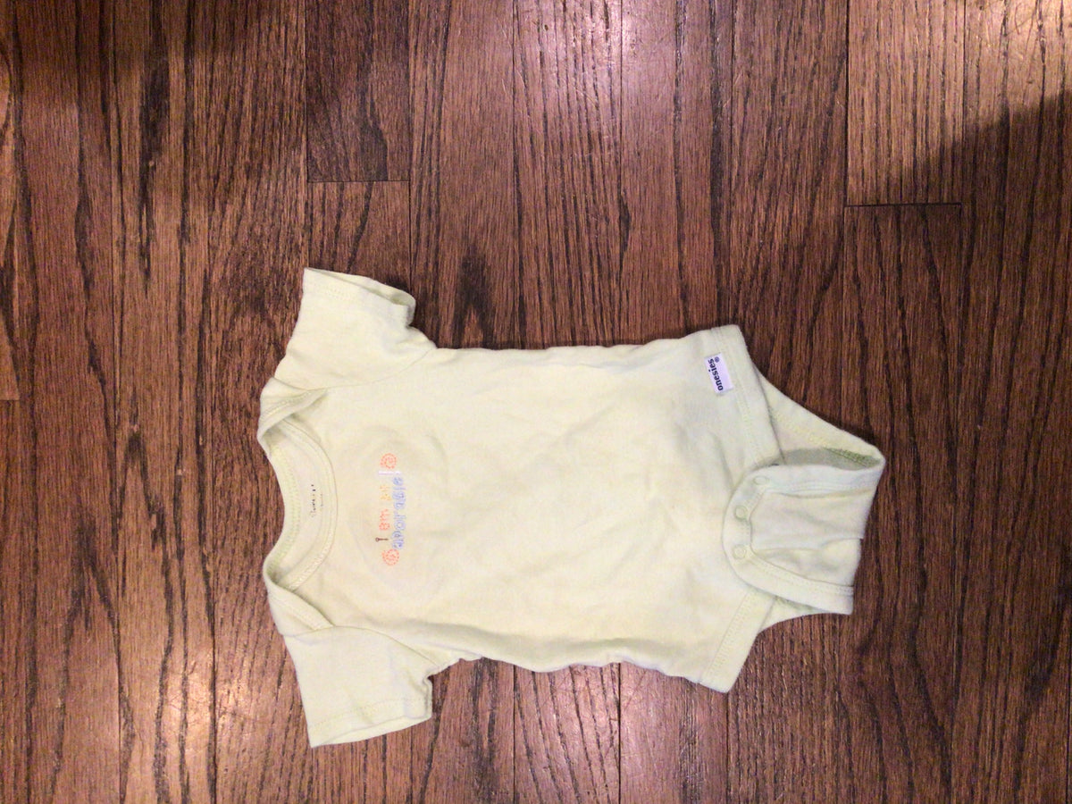 Gerber S/S PC Lime Green I Am Adorable - size Month - 0-3 / 3M