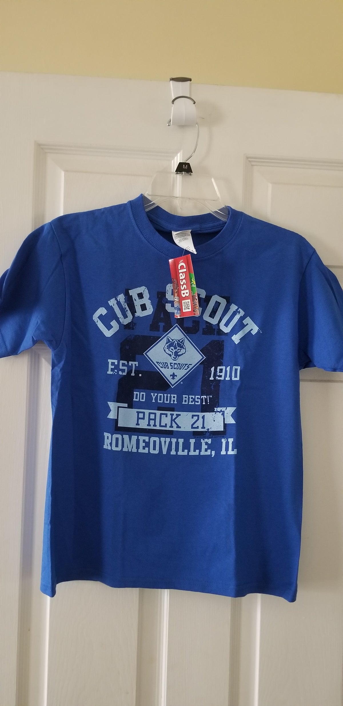 NEW Cub Scout T-shirt Size M/Pack 21 - size Youth - 10 (L)