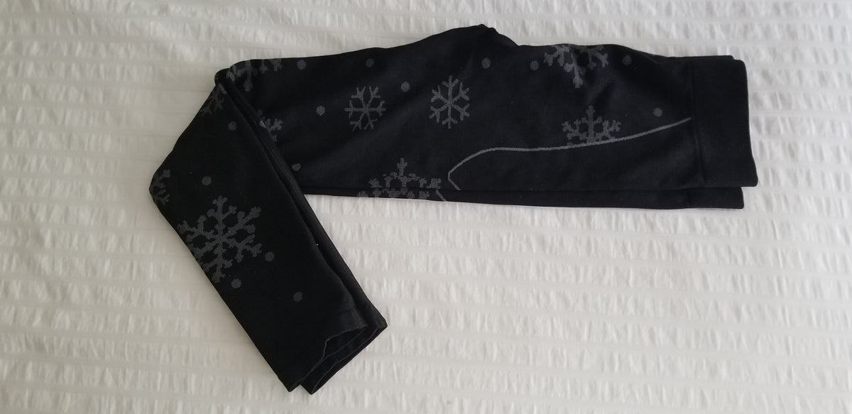 Slalom Black Long Johns Sz S 6/7 - size Youth - 6 (S)