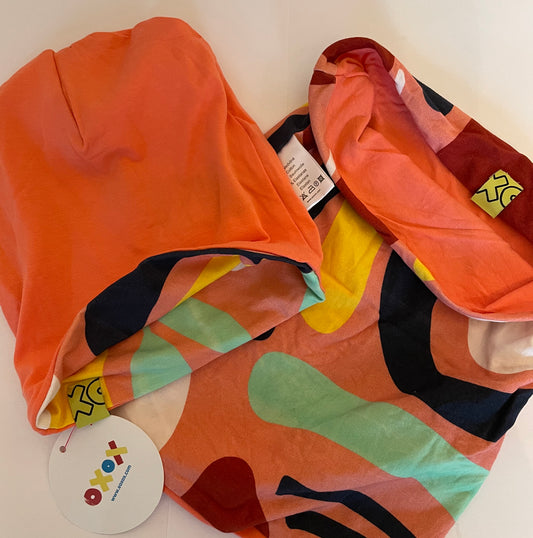 Girls Hat & Scarf NWT 100% cotton - size Toddler - 2T