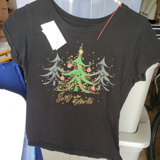 Short sleeve shirt Joy to the world - size Junior - M (7/9)